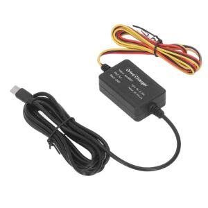 dash cam hardwire kit, type c micro usb mini usb for mirror cam gps navigator radar detector 12‑30v (type c)