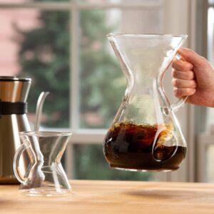 Chemex ChemAer Pour-Over Glass Handle Coffeemaker - 8-Cup - Exclusive Packaging