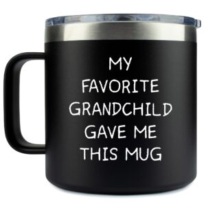 papa gifts grandpa mug – coffee tumbler mug 14oz - funny and unique gift idea from grandchildren, granddaughter, grandkids, grandson, cool, birthday, best, fathers day, retirement