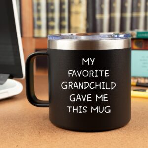 Papa Gifts Grandpa Mug – Coffee Tumbler Mug 14oz - Funny and Unique Gift Idea from Grandchildren, Granddaughter, Grandkids, Grandson, Cool, Birthday, Best, Fathers Day, Retirement