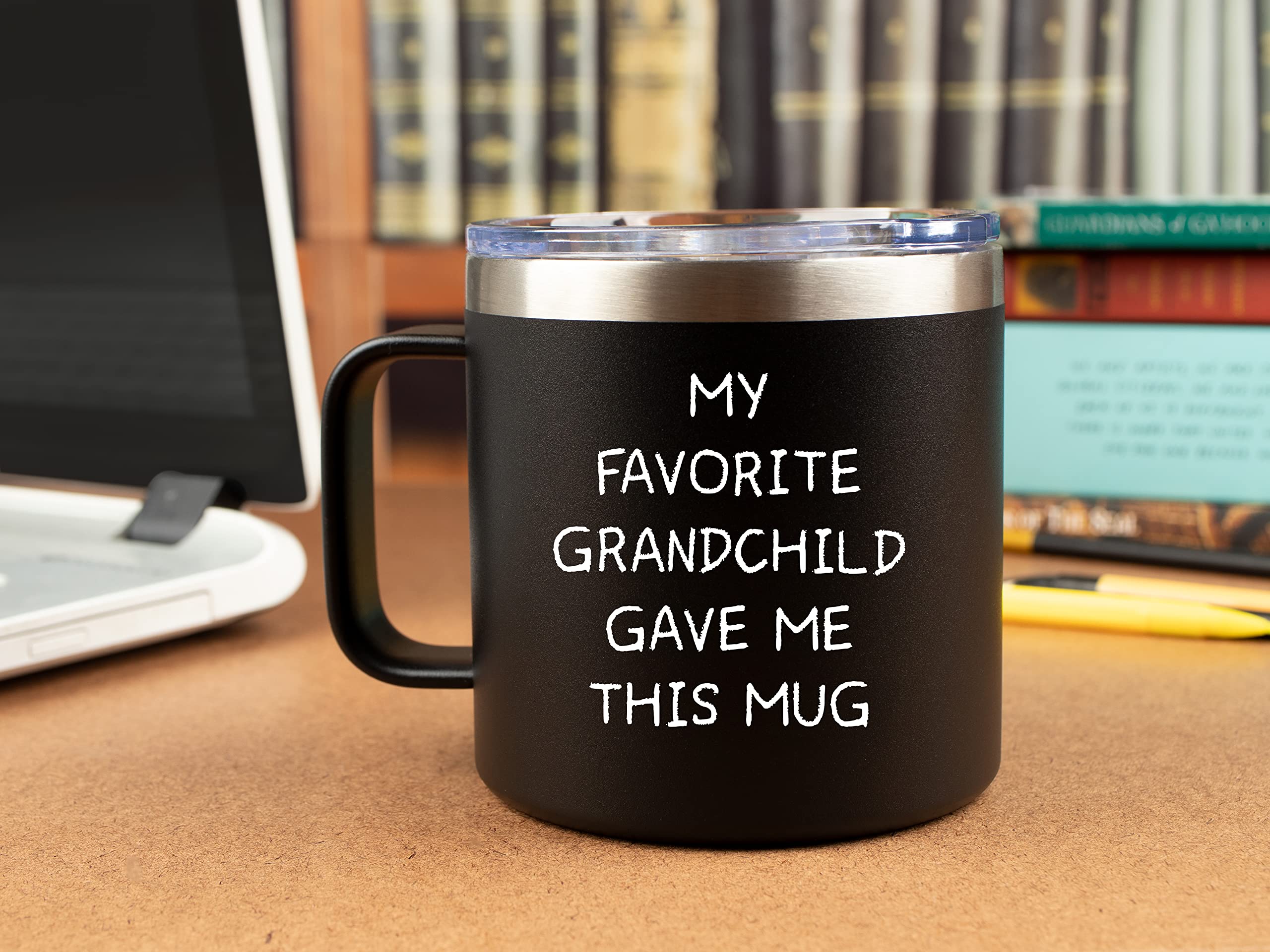 Papa Gifts Grandpa Mug – Coffee Tumbler Mug 14oz - Funny and Unique Gift Idea from Grandchildren, Granddaughter, Grandkids, Grandson, Cool, Birthday, Best, Fathers Day, Retirement