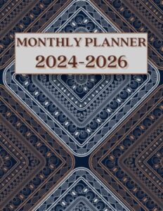 2024-2026 monthly planner 3 years: 36 months planner,january 2024 to december 2026, 3-year calendar & monthly planner- 8.5x11 inches, |theme: professional |