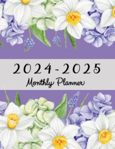 2024-2025 monthly planner: 2 year monthly planner calendar schedule organizer january 2024 up to december 2025 with federal holidays and floral cover: (2 year planner 2024-2025 monthly)