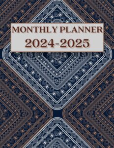 2024-2025 monthly planner 2 years: 24 months planner,january 2024 to december 2025, 2-year calendar & monthly planner- 8.5x11 inches, |theme: professional|