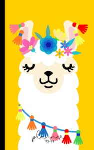 2023-2024 planner: "alpaca / yellow" weekly planner. september 2023 to august 2024. weekly. annual, monthly and weekly calendar. timetable. 6 x 9 inches. 139 pages.
