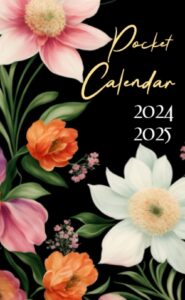 2024-2025 pocket calendar for purse: stay productive and stylish with our elegant 2 year monthly planner 2024-2025