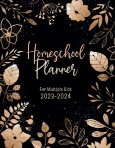 homeschool planner for multiple kids: teacher planner 2023-2024 (for 6 students) - weekly & monthly teacher lesson planner - academic year august through july