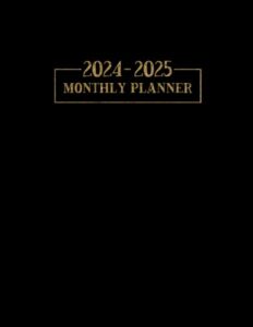monthly planner 2024-2025: two year monthly planner (january 2024 to december 2025), monthly calendar and organizer with holidays & inspirational quotes (cute & simple cover design)