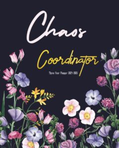 chaos coordinator three year planner 2024-2026: calendar from january to december 36 month organizer for schedule & to do list with federal holidays