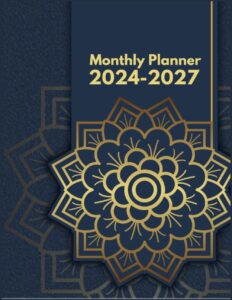 2024-2027 monthly planner: modern mandala cover| four year schedule organizer (january 2024 through december 2027)| agenda schedule organizer
