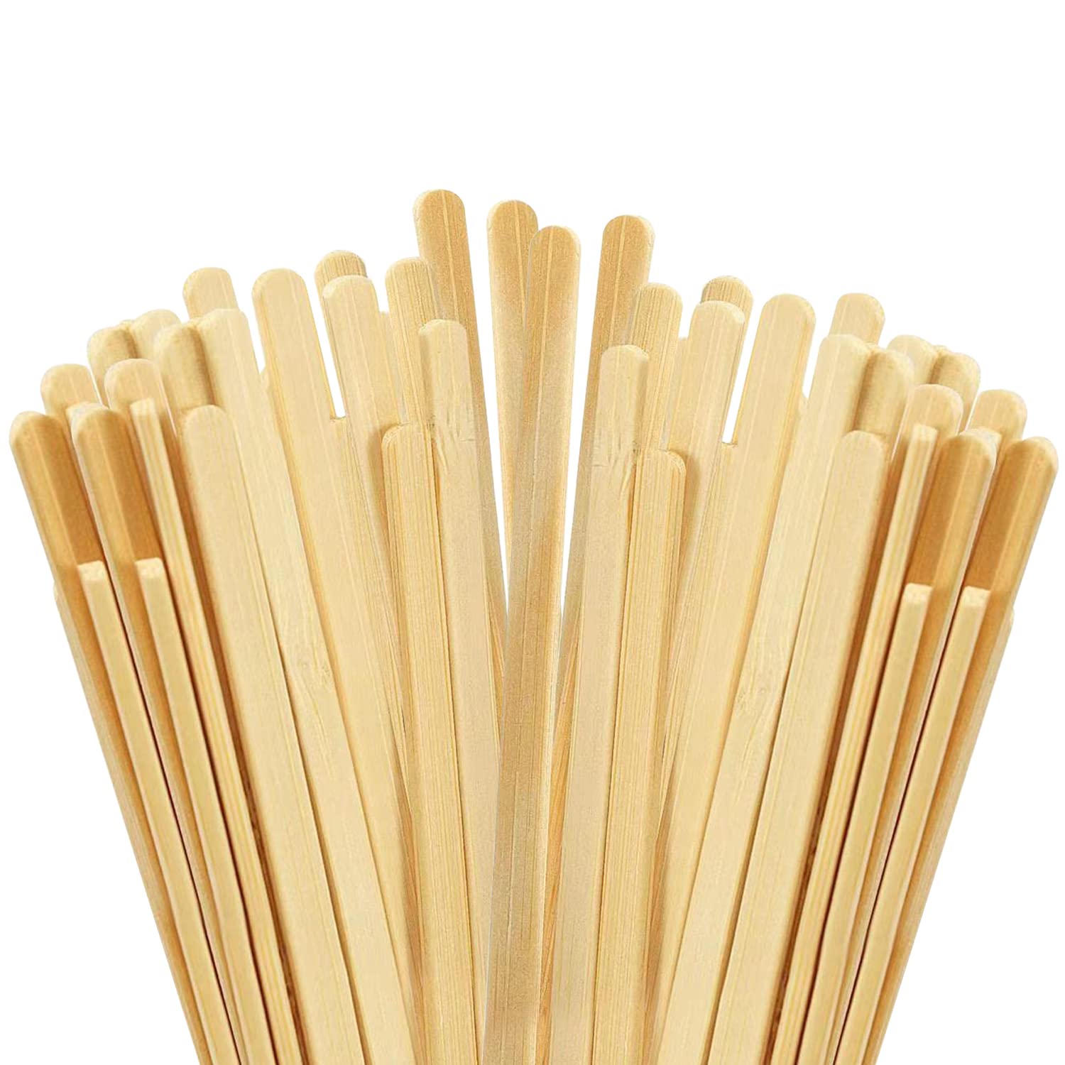 100pcs Wood Coffee Stirrer Sticks, 5.5 Inch Wooden Swizzle Stick Beverage Mixer, Eco Friendly Long Stirrer Stir Sticks for Mixing Cocktail Hot Chocolate Drinking Tea