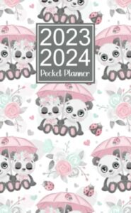 pocket planner 2023-2024: small size monthly calendar for purse | 18 months from july 2023 to december 2024.