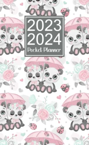 Pocket Planner 2023-2024: Small Size Monthly Calendar for Purse | 18 Months from July 2023 to December 2024.