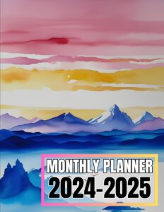2024-2025 monthly planner: two year planner (january1,2024 to december31,2025) | official holidays and observances with a to do check lists.