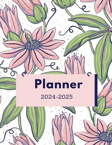 2024 2025 planner / Monthly Planner / two year calendar / flowers / butterfly / animal: 2024-2025 Monthly Planner : 2 Year Schedule Organizer From ... 2025 With Holidays, Notes, Goals, To Do list