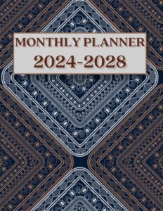 2024-2028 monthly planner 5 years: 60 months planner, january 2024 to december 2028, 5-year calendar & monthly planner- 8.5x11 inches, |theme: professional|