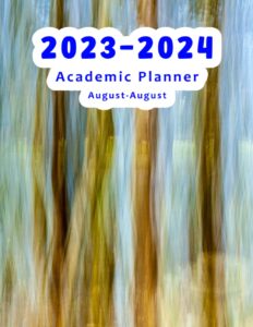 academic planner 2023-2024: simple 13 month, 2 page to month planner for students and teachers, august to august, 8.5"x11"