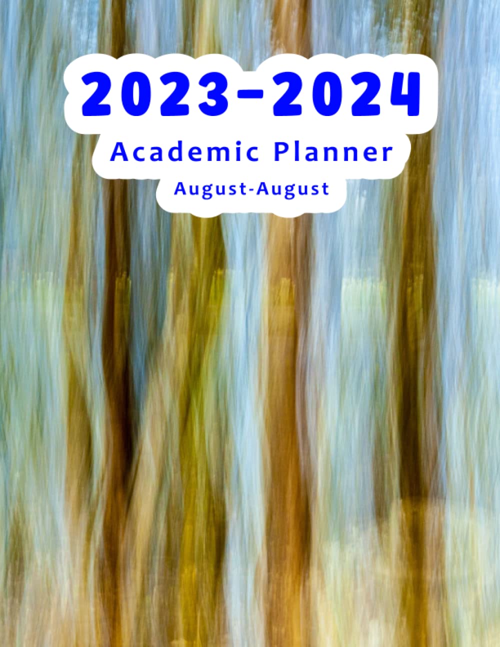 Academic Planner 2023-2024: Simple 13 month, 2 Page to Month Planner for Students and Teachers, August to August, 8.5"x11"