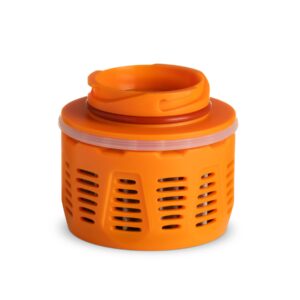 grayl geopress replacement filter & purifier cartridge (hi-vis orange)