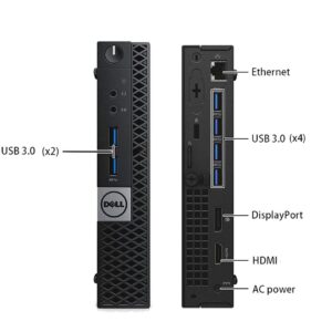 Dell Mini PC OptiPlex 7040 Desktop Computers with Dual 24 inch KOORUI Monitor,Micro PC, Intel i7-6700T 16GB Ram 1TB M.2 NVMe SSD,AX210 Built-in WiFi 6e & Bluetooth 5.2, HDMI, Windows 10 Pro (Renewed)