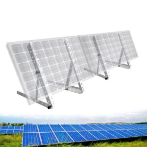 2 Sets 41In Adjustable Solar Panel Bracket, Solar Panel Bracket with Foldable Tilt Legs, Solar Mount, 1040MM Length Support up to 200 400 600 Watt Solar Panel for Homes, Boat, RV, Off-Grid System