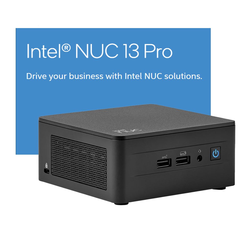 Intel NUC 13 Pro Kit NUC13ANHi5 Mini PC Business Desktop Computer, 13th Gen 12-Core i5-1340P up to 4.6GHz, 64GB DDR4 RAM, 2TB PCIe SSD, WiFi 6, Bluetooth 5.3, Windows 11 Pro, AZ-XUT