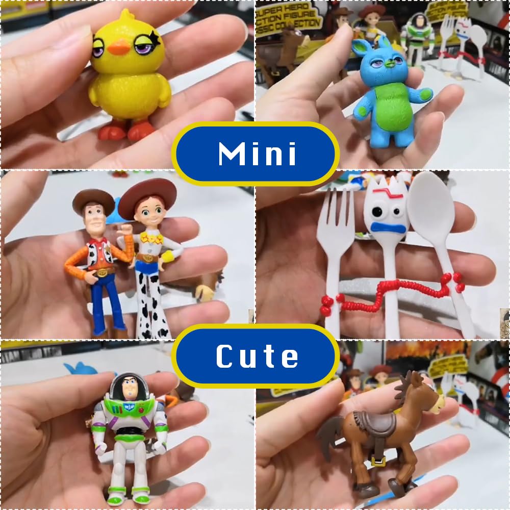 STRIPN 7Pcs Toy Mini magical Story Figure Set - Ideal for Cake Decoration and Playtime Fun