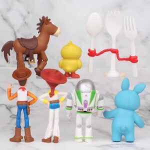 STRIPN 7Pcs Toy Mini magical Story Figure Set - Ideal for Cake Decoration and Playtime Fun