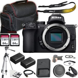nikon z 50 mirrorless camera with nikkor z dx 16-50mm f/3.5-6.3 vr lens kit