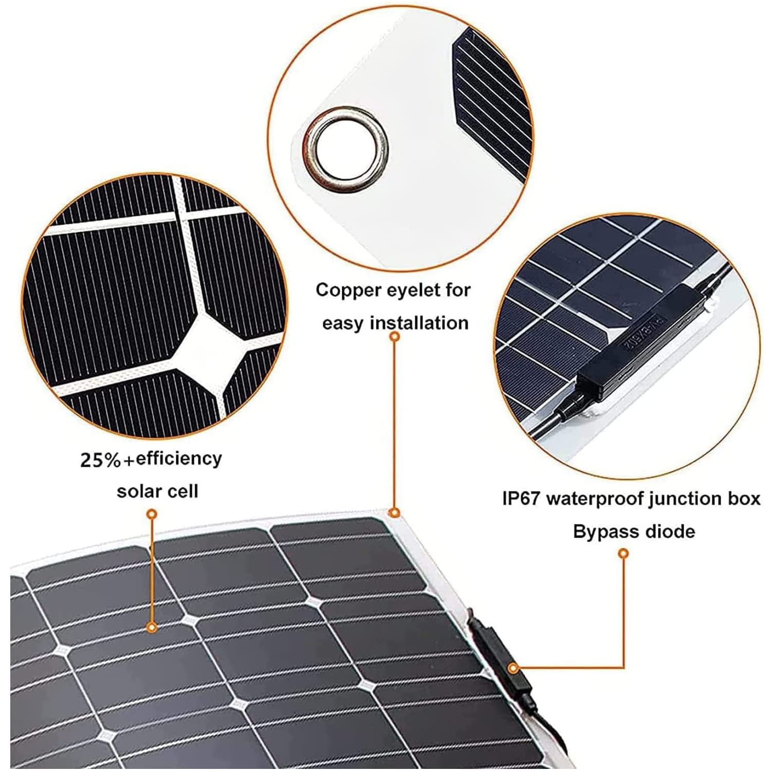 2X 800W Watt Flexible Solar Panel Flexible Solar Kit, 1600W Monocrystalline Solar Panel for 18-36V Battery Charging Car Battery Camper Caravan, RV, Boat…