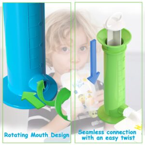 Fruit Puree Filler, Portable Food Pouch Filler Fruit Squeeze Puree Filler Vegetable Puree Maker Fruit Juice Food Maker with 12pcs Reusable Food Pouches for Kids Indoor and Outdoor Usage (Green)