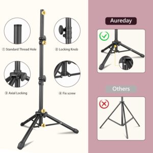 Aureday 8x5ft T-Shape Portable Backdrop Stand, Adjustable Photo Background Stand Support System, Sturdy Backdrop Stand for Parties, Weddings, Photography and Video Studio