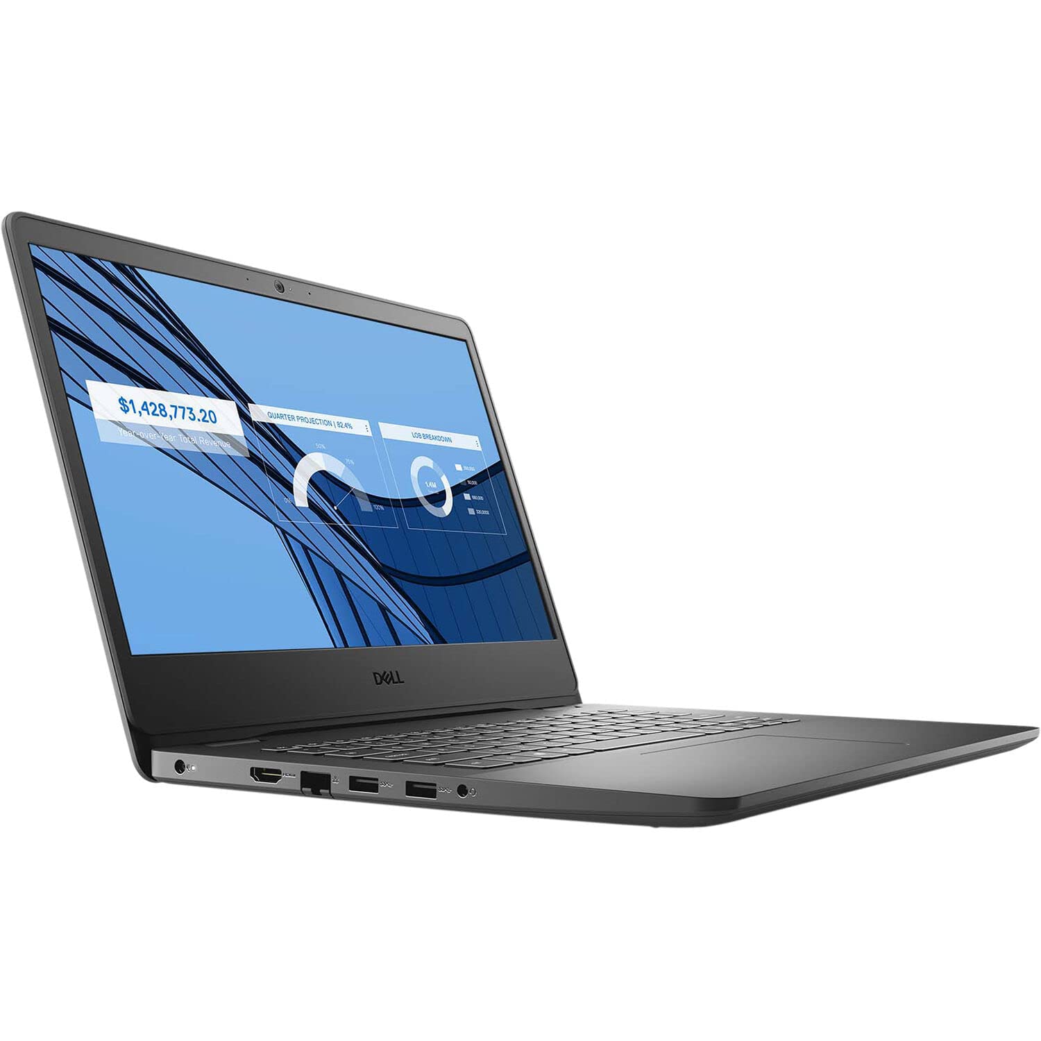Dell Vostro 14 3400 Business Laptop Computer, 14" FHD Anti-Glare, Intel Quad-Core i5-1135G7 (Beat i7-1065G7), 8GB DDR4 RAM, 256GB PCIe SSD + 1TB HDD, 802.11AC WiFi, Bluetooth, Webcam, Windows 11 Pro