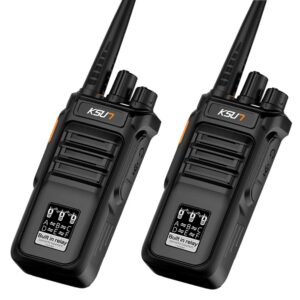 2 pack two way radios walkie talkies long range 100 miles, built in relay for tunnels mines basement ksun rl30