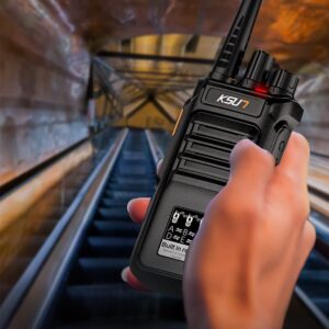 2 Pack Two Way Radios Walkie Talkies Long Range 100 Miles, Built in Relay for Tunnels Mines Basement KSUN RL30