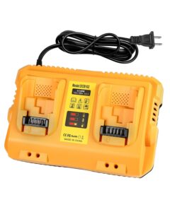 coomyxin dcb102 battery charger station for dewalt 12v/20v batteries - replacement charger for dewalt power tools