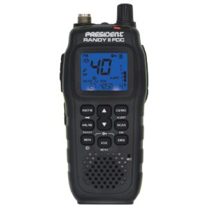 president electronics randyii handheld radio with large lcd screen
