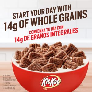 KIT KAT Chocolatey Breakfast Cereal Made with Whole Grain, Family Size, 19.5 oz