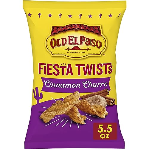 Old El Paso Fiesta Twists, Cinnamon Churro, Crispy Corn Snacks, 5.5 oz