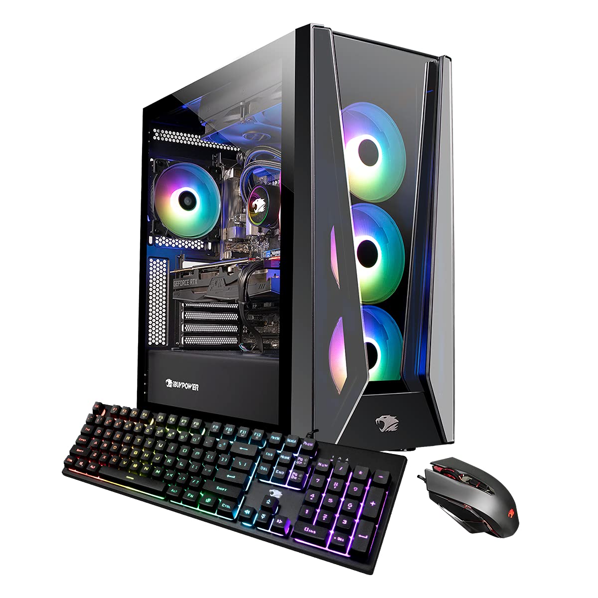 iBuyPower Pro Gaming PC Computer Desktop TraceMRI7N4701 (Intel i7-12700KF 3.6 GHz, Nvidia GeForce RTX 4070 12GB, 16 GB 3200 MHz DDR4 RAM, 1TB NVMe SSD, WiFi Ready, Windows 11 Home)