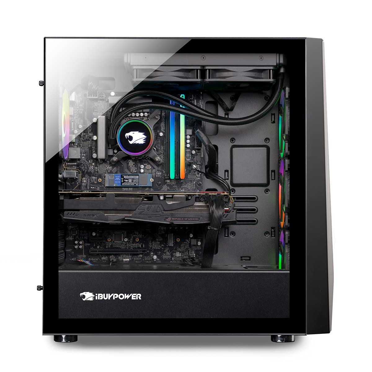 iBuyPower Pro Gaming PC Computer Desktop TraceMRI7N4701 (Intel i7-12700KF 3.6 GHz, Nvidia GeForce RTX 4070 12GB, 16 GB 3200 MHz DDR4 RAM, 1TB NVMe SSD, WiFi Ready, Windows 11 Home)