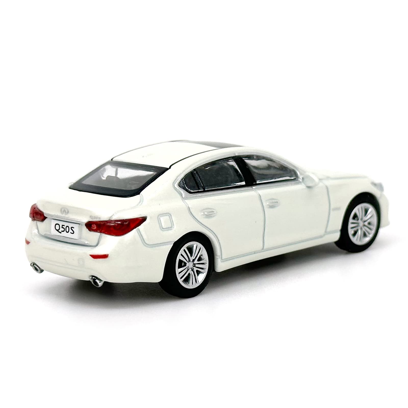 PAUDIMODEL Paudi Model 1/64 Scale Diecast Cars Infiniti Q50S for Adults Collection White