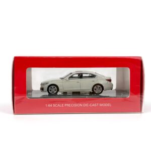 PAUDIMODEL Paudi Model 1/64 Scale Diecast Cars Infiniti Q50S for Adults Collection White