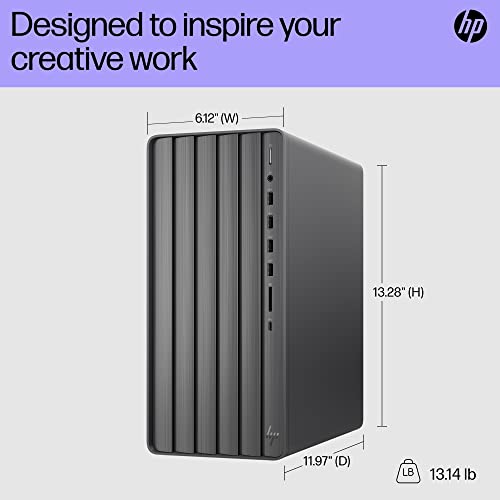 HP Envy Desktop PC, 13th Generation Intel Core i7-13700, 32 GB RAM, 1 TB SSD, Intel UHD Graphics 770, Windows 11 Home, TE01-4020 (2023)