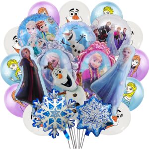 20pcs frozen party balloons frozen themed birthday party foil balloons latex balloons frozen party decoration