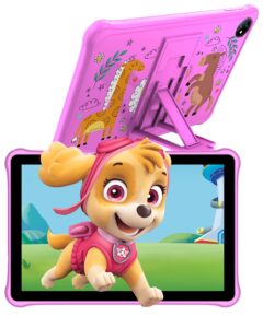 blackview kids tablet android 12 tablet tab a7 kids 10.1 inch tablets 64gb rom 1tb expand 6580mah tablet toddler tablet bluetooth ips hd+ display parental control educational games pink