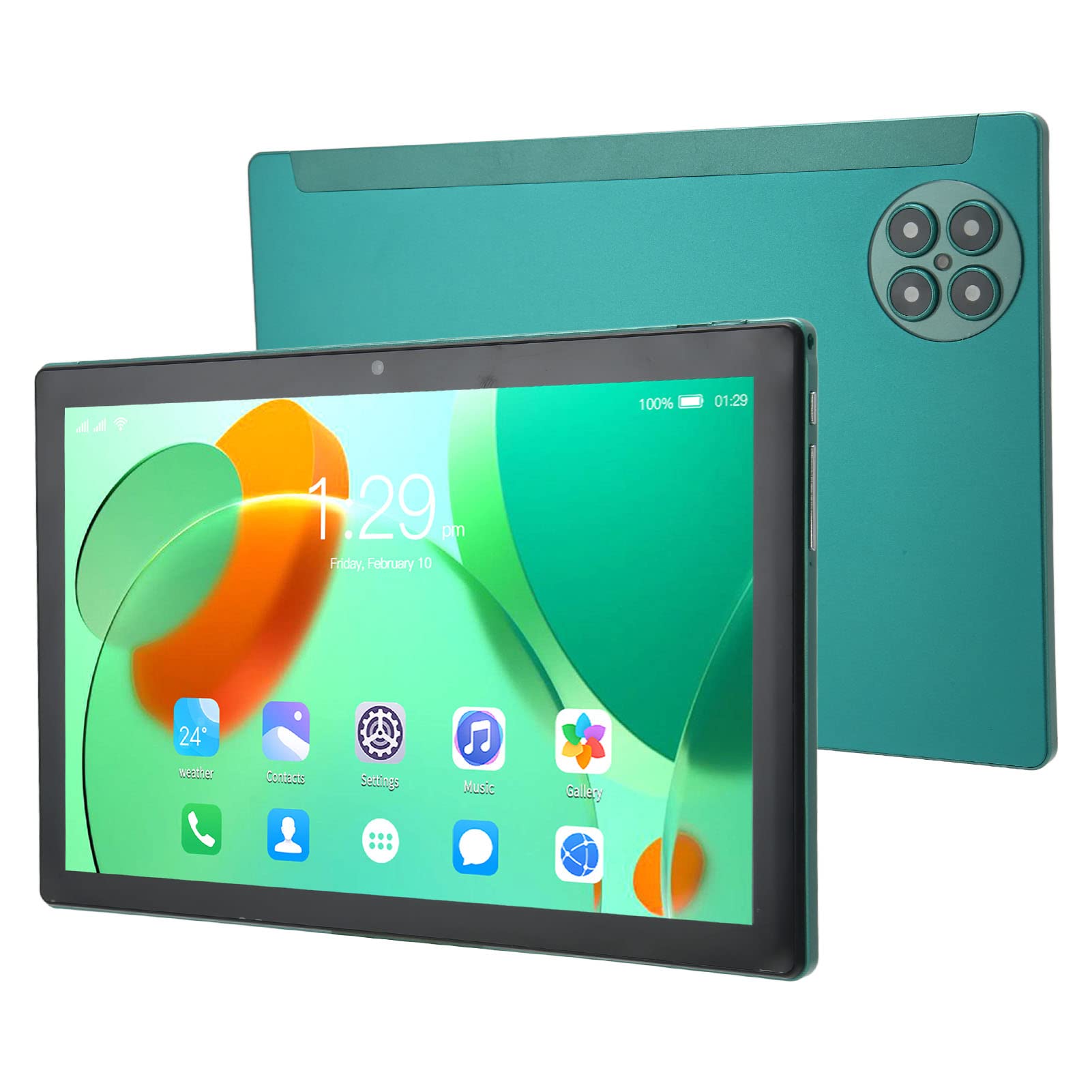 10.1 inch Tablet Android 12, Tablet PC with Sim Card Slot, 8GB RAM 256GB ROM, Octa Core CPU, 1960x1080 FHD Touchscreen, 2.4G / 5G WiFi, 4G LTE, 7000mAh Battery