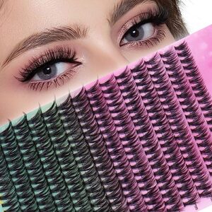 lash clusters 9-16mm mix individual lashes 280 clusters magefy false eyelash clusters 30d curl extensions individual eyelashes cluster diy eyelash extensions at home (30d,9-16mm)