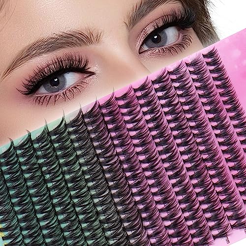 Lash Clusters 9-16mm MIX Individual Lashes 280 Clusters MAGEFY False Eyelash Clusters 30D Curl Extensions Individual Eyelashes Cluster DIY Eyelash Extensions at Home (30D,9-16mm)