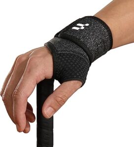 fitomo 2 x wrist brace with soft thumb opening for mild carpal tunnel tendonitis arthritis sprains, compression hand brace for women men, wrist support strap for sports work typing sleeping